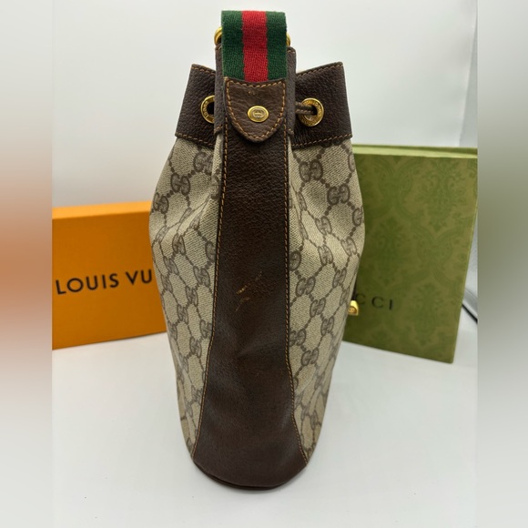 Gucci Leather Vintage Bucket bag Very good condition Brown, Leather - Picture 4 of 15